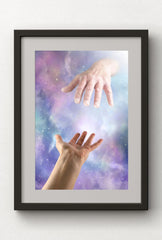 Divine Touch: Experience the 'Hand of God' Canvas Art