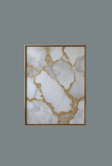Gilded Veins: Luxury Marble Canvas Art