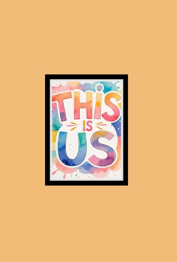 Ganfaner This Is Us Canvas Wall Art: Vibrant Mountain Escape