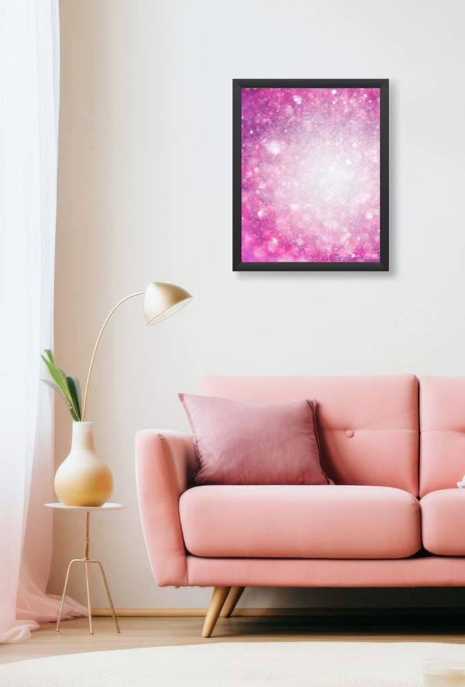 Glimmering Glam: Bling Canvas Wall Art