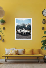 GTR Ascent: Nissan GTR Mountain Canvas Art