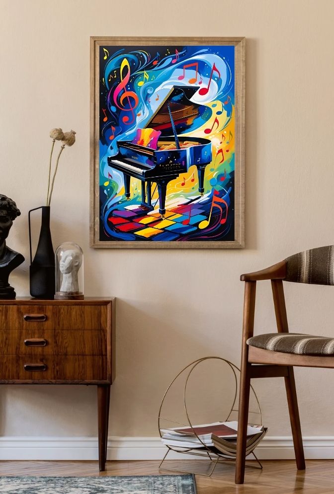 Ivory Keys Piano Canvas Art - Infuse Your Space with Musical Elegance