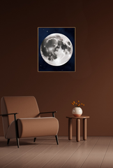 Moon Canvas Wall Art: Celestial Beauty