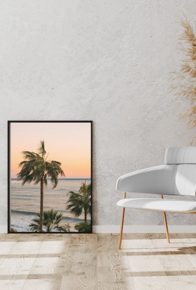 Sunset Palms: Coastal Dream Canvas Art