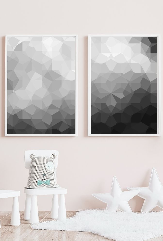 Dynamic Canvas: Staggered Wall Art for a Modern Look