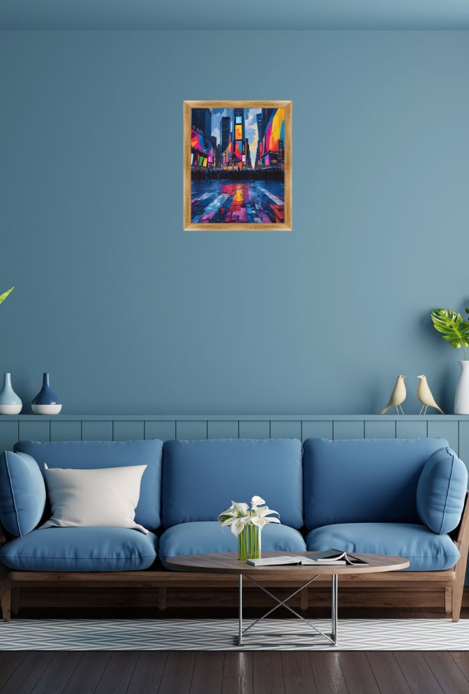 "Times Square Canvas Wall Art: Capture the City's Energy"
