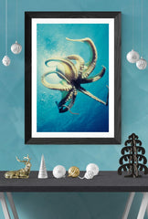 Ocean Majesty: Octopus Canvas Wall Art