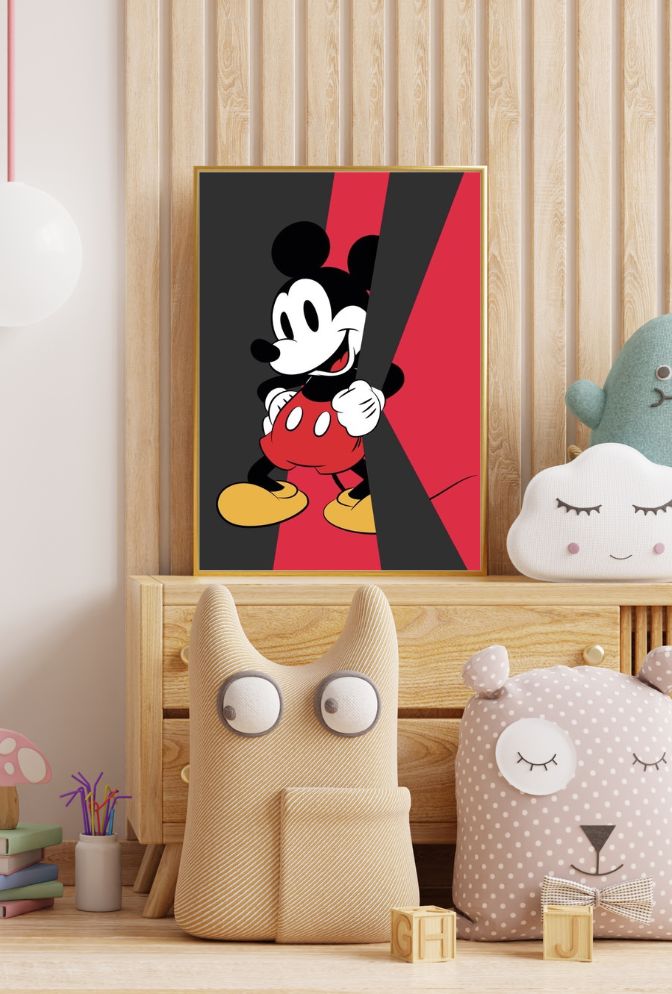 Classic Mickey Mouse Canvas Art - Retro Disney Wall Decor