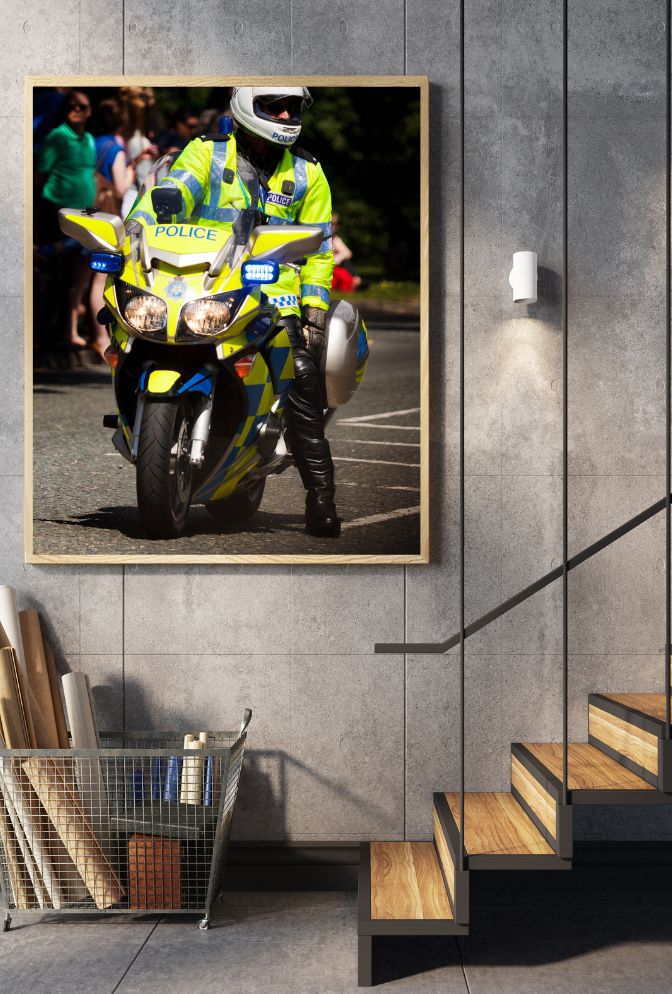 Law & Order: Honor Valor with Police Canvas Art