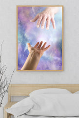 Divine Touch: Experience the 'Hand of God' Canvas Art