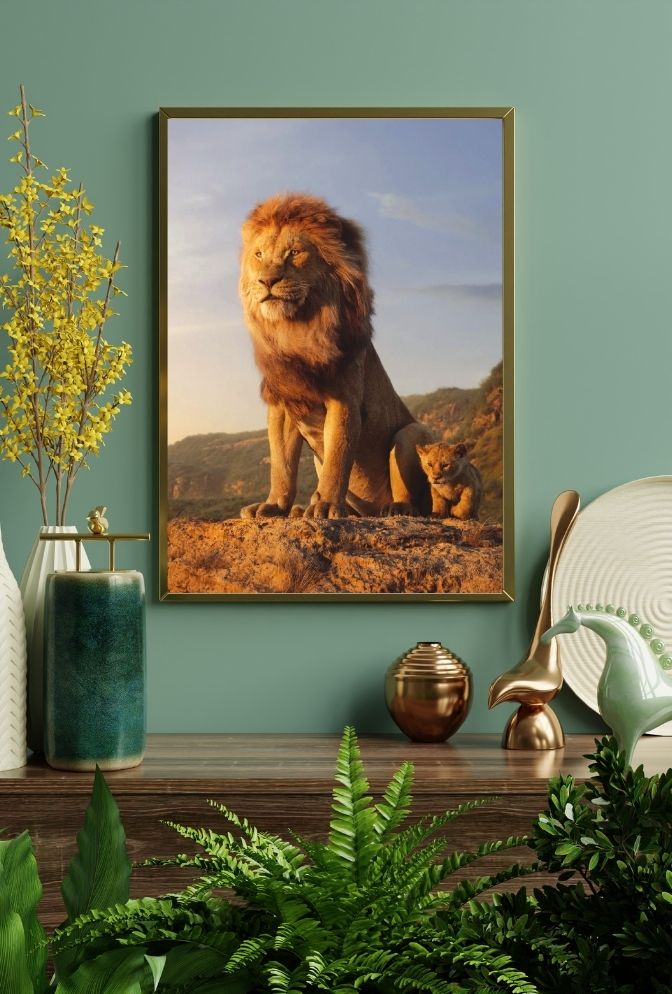 Pride Lands Majesty: Lion King Canvas Art