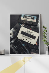 Retro Rewind: Groove to the Classics with Cassette Tape Canvas Wall Art