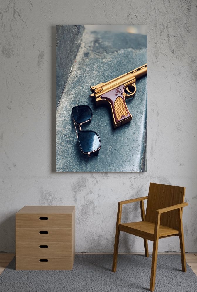 Art of the Firearm: Bold Gun Canvas Wall Art for Modern Spaces