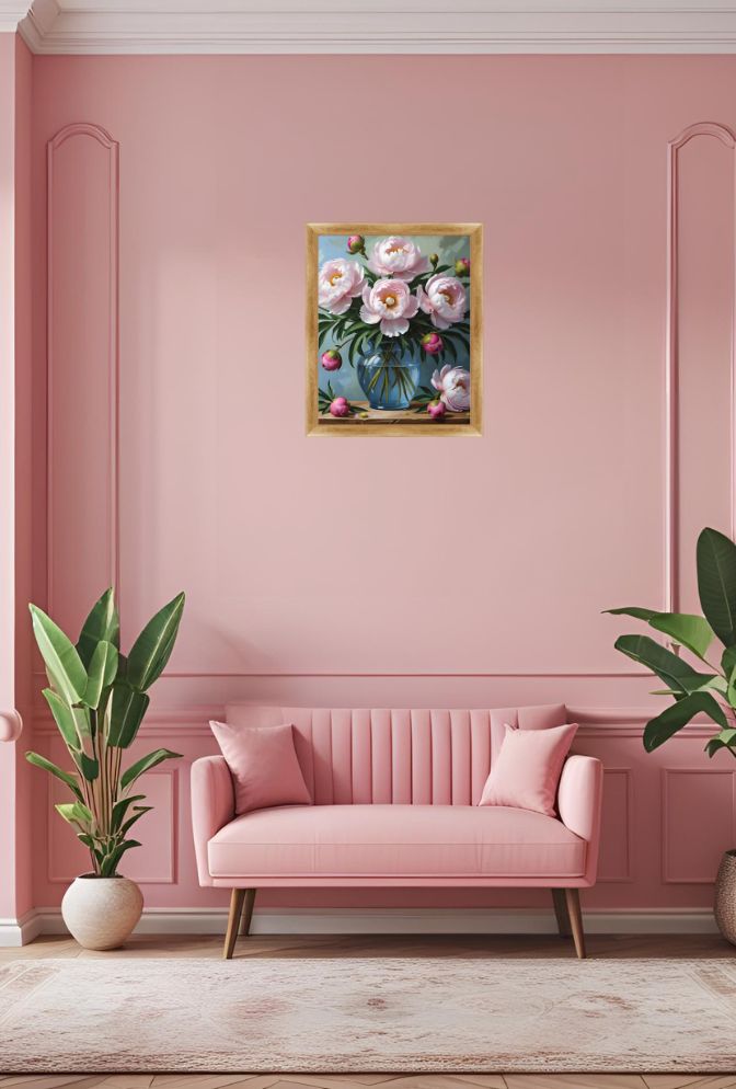Blush Peonies Canvas Art - Bring Floral Elegance to Your Home