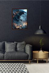 King of the Monsters: Epic Godzilla Canvas Wall Art