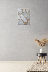 Gilded Veins: Luxury Marble Canvas Art
