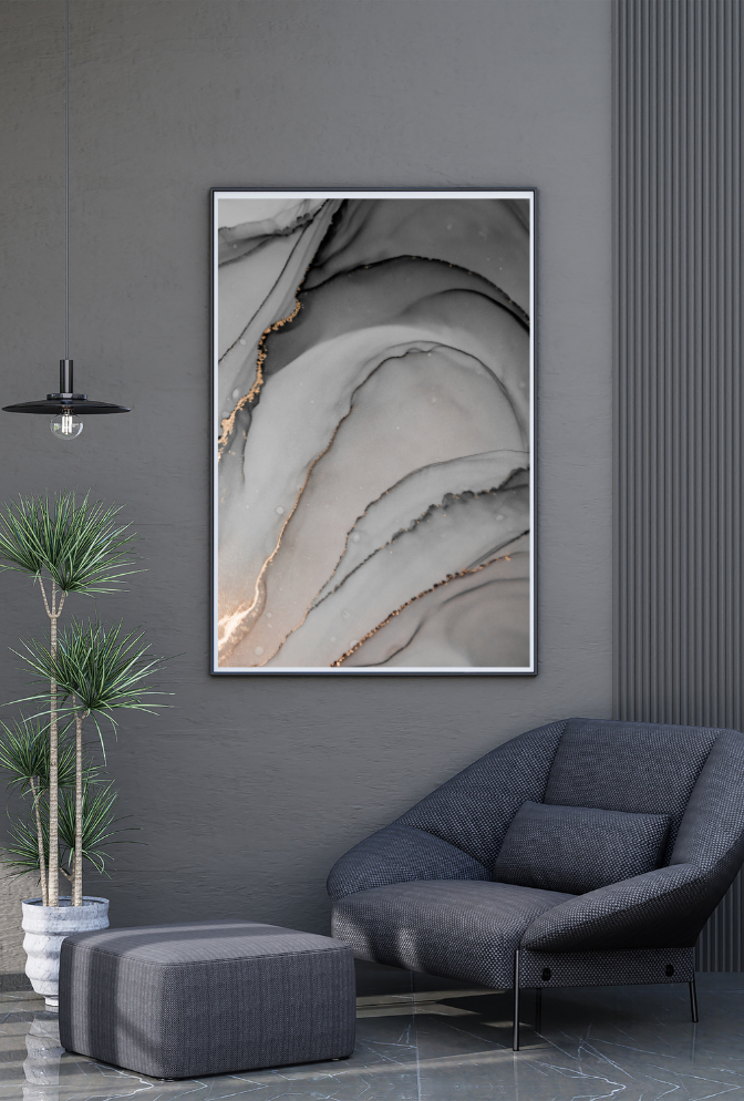 Grey Mist Canvas Art