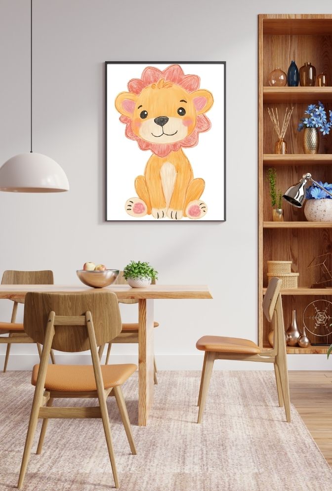 "Wild Adventure: Safari Animals Canvas Art for Kids' Rooms"