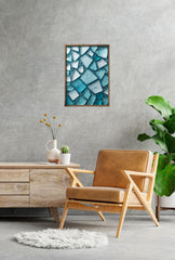Shimmering Splendor: Adorn Your Walls with Crushed Glass Canvas Art