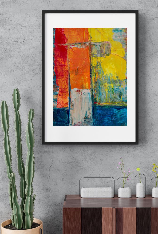 Chromatic Rhythm: Abstract Pop Art Canvas