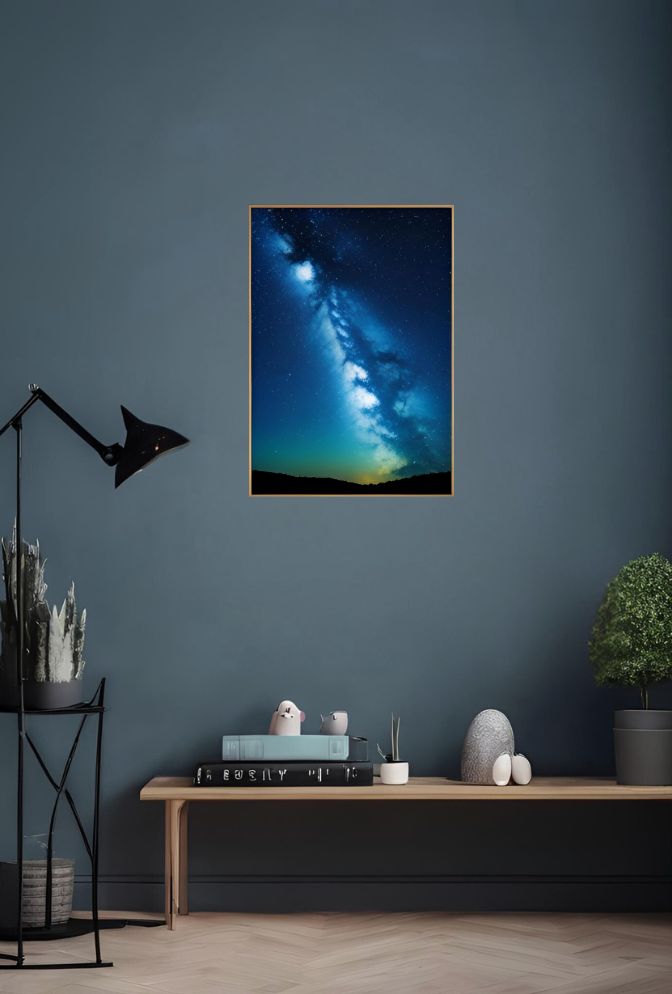 Celestial Symphony: Night Sky Canvas Art