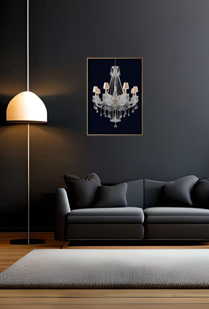 Dazzling Illumination: Elevate Your Walls with Chandelier Canvas Wall Art