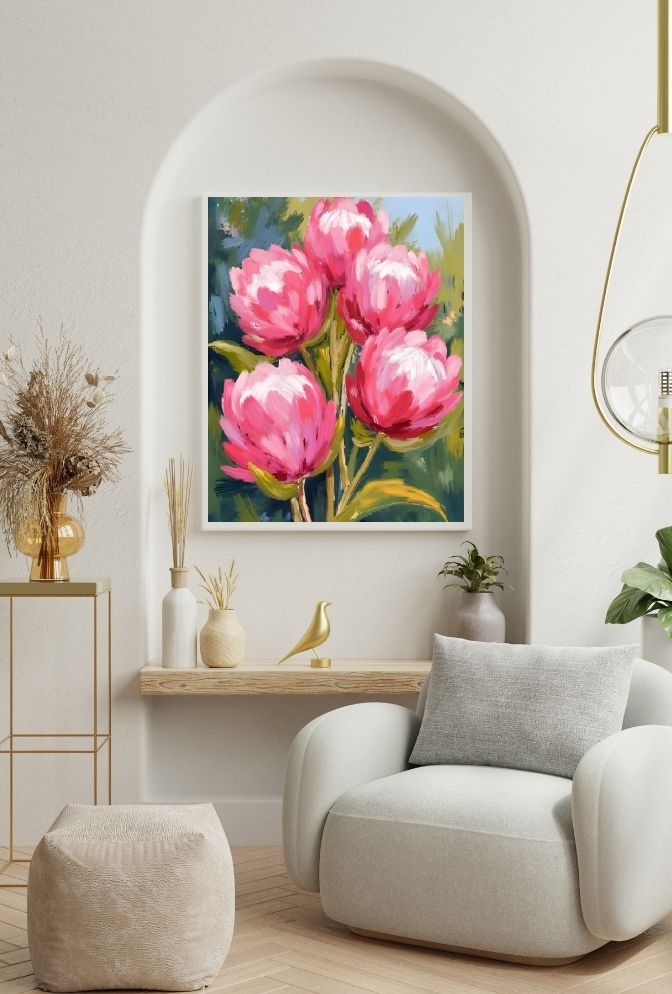 Exotic Bloom: Bring the Beauty of Protea to Your Walls