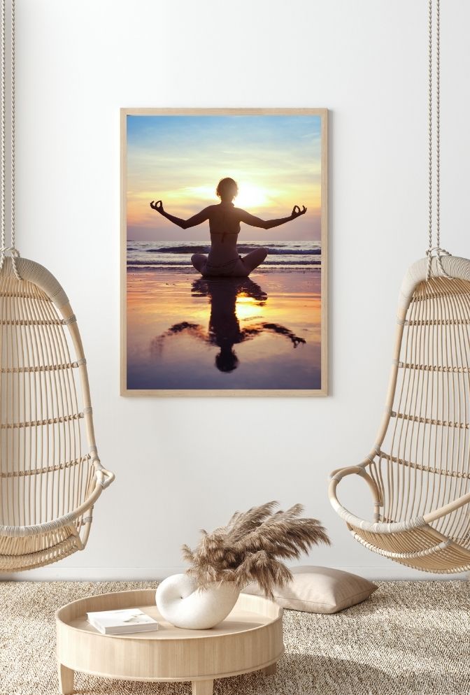 Sunset Meditation Canvas Art