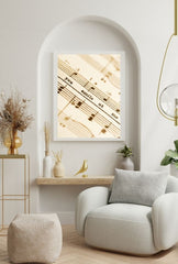 Melody of Affection: Vintage Sheet Music Canvas Art