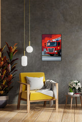 Fire Engine Canvas Wall Art: Fuel Their Imagination