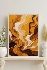 "Mustard Canvas Wall Art: Add a Warm, Earthy Touch"