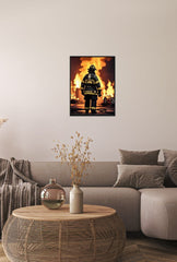 Firefighter Canvas Wall Art: Honor the Heroes