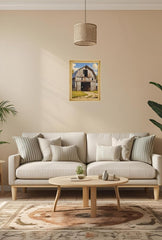 Rustic Charm: Old Barn Canvas Wall Art