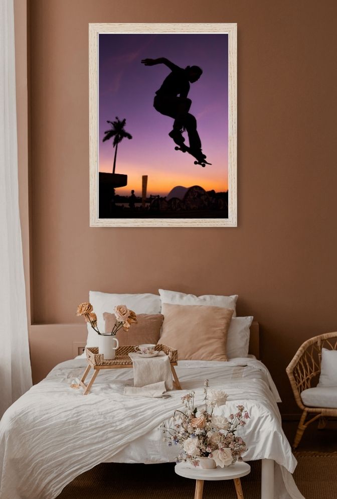 "Skate Life: Dynamic Skateboard Canvas Wall Art "