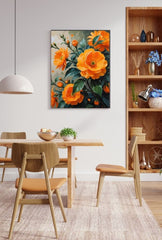Orange Flower Canvas Wall Art – Sunshine for Your Walls