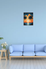 Ocean Drive Sunset: Miami Canvas Art