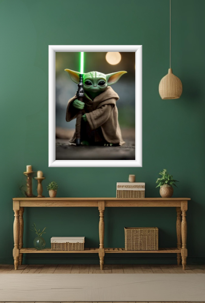 Ganfaner Yoda Canvas Wall Art: For Star Wars True Believers