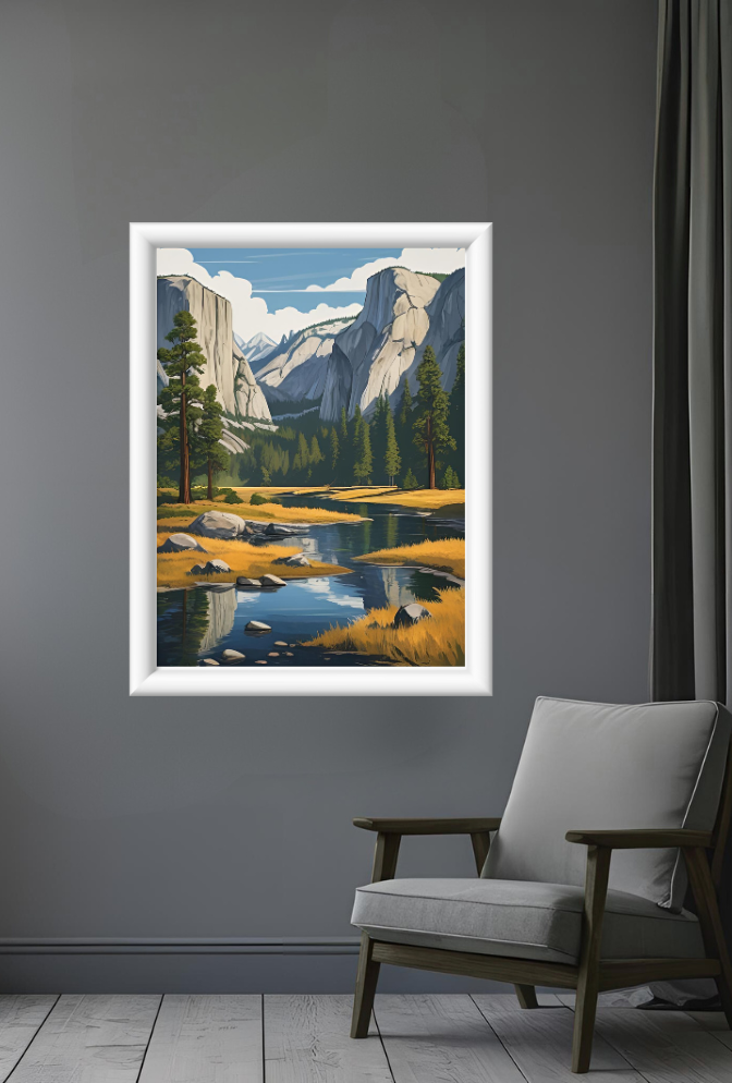 Ganfaner Yosemite Canvas Wall Art: Where Mountains Meet Your Space