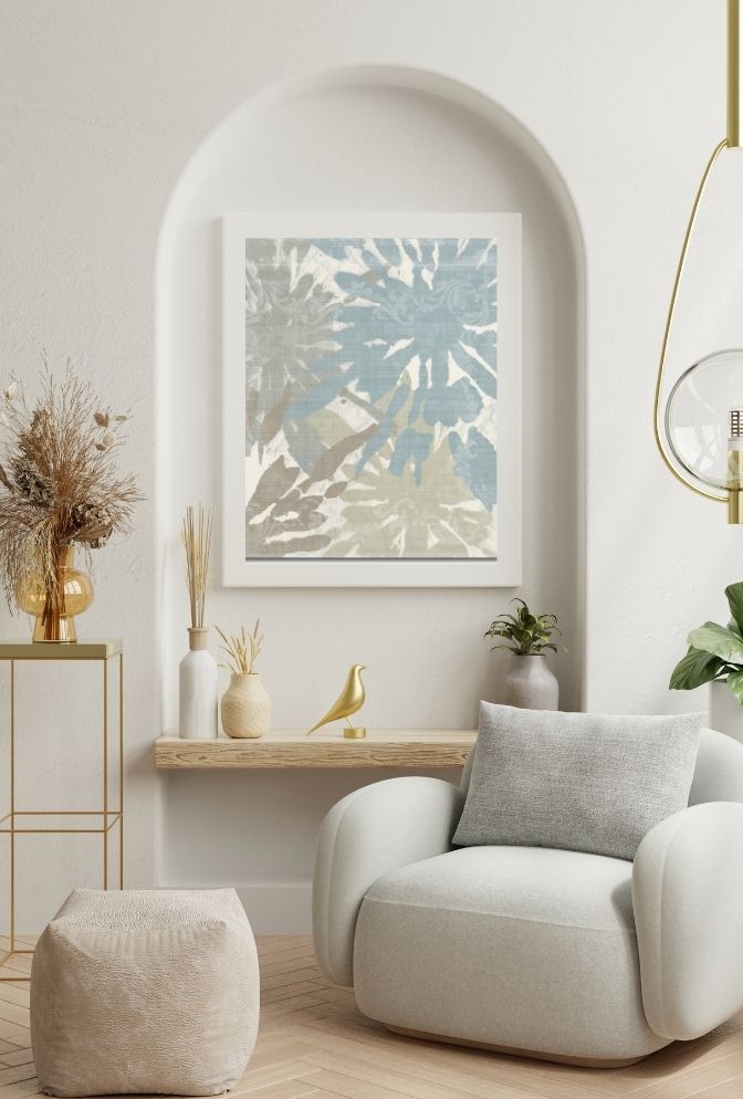 Coastal Serenity: ganfaner Abstract Beach Canvas Art