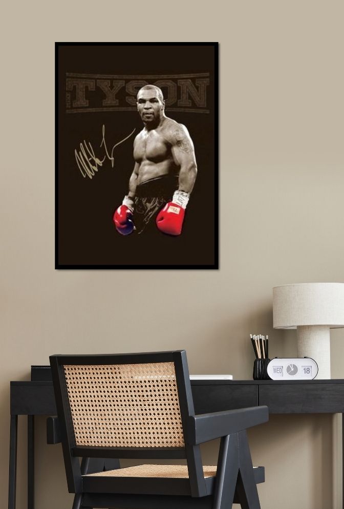 Iron Mike Canvas Art - Tyson Boxing Legend Wall Decor