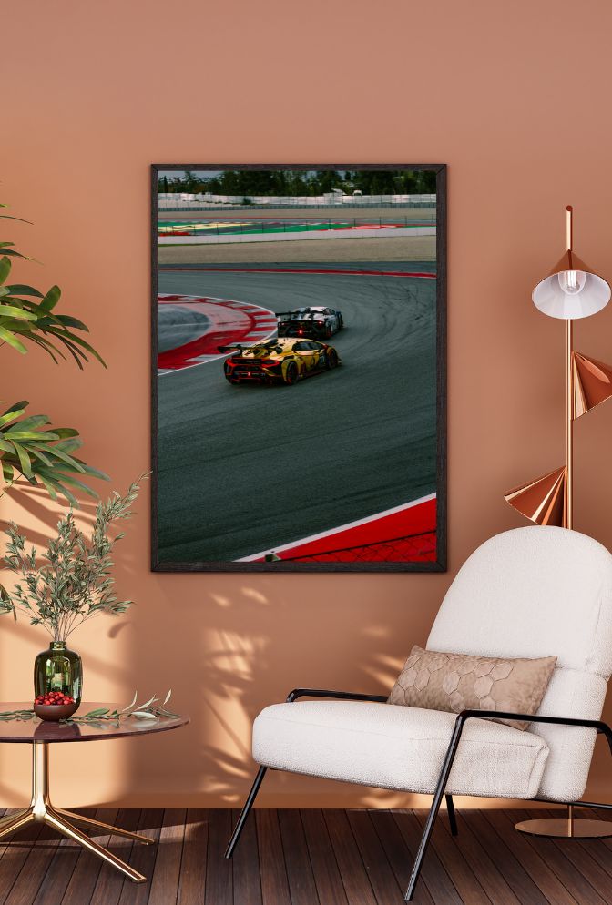 "Ganfaner's Apex Speed" - Race Car Canvas Wall Print Art (Holidaypac)