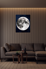 Moon Canvas Wall Art: Celestial Beauty