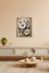 Daisy Canvas Wall Art Poster