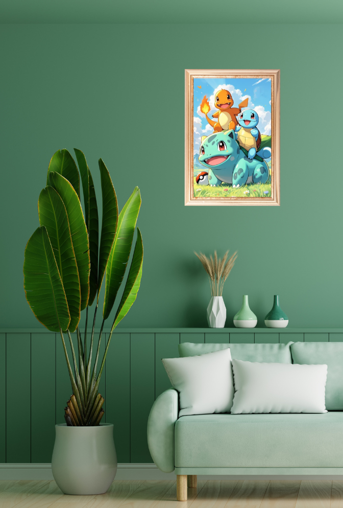 Pokemon Canvas Wall Art Poster