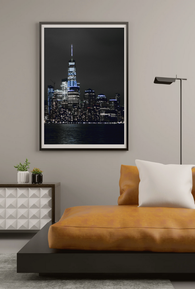 New York City Skyline Canvas Wall Art Poster