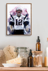 "Tom Brady Canvas Wall Art: Immortalize the Legend"