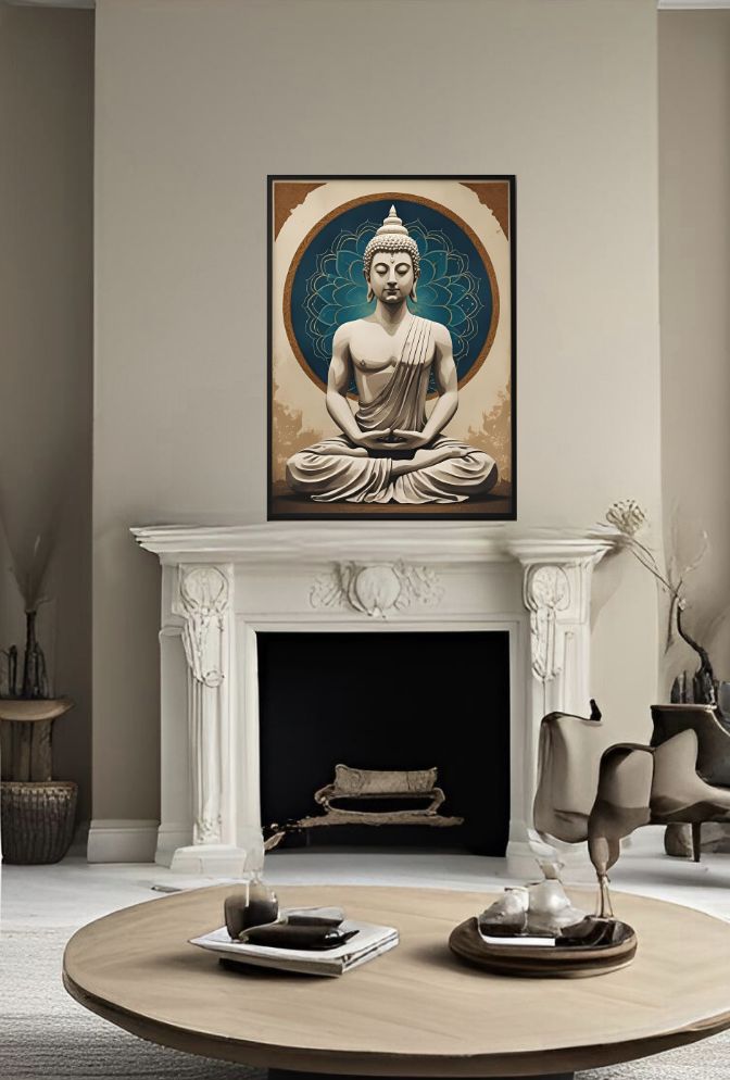 Meditation Canvas Wall Art for Inner Peace