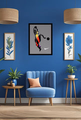 Flight of Color: Nike Basketball Canvas Art