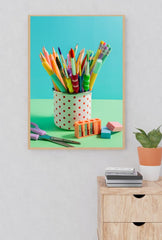 Graphite Strokes Canvas Art