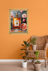 Floral Essence Perfume Canvas Art